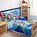 Disney Toy Story 4 Piece Toddler Bedding Set, Blue/Green