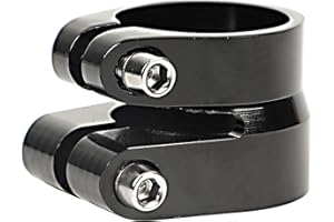 Double Layer Bike Seat Post Clamp 31.8mm/34.9mm Quick Release Seatpost Collar Cycling Accessory Easy to Use