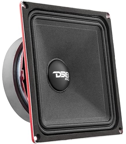 Kicker 49ST7MR4 7-Inch Street Series Mid-Bass Speakers (Pair) - 4 Ohm, 200W Max, Square Design For Loud & Clear Sound