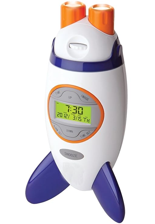 Discovery Kids Rocketship Projection Alarm Clock Amazon.co.uk Electronics