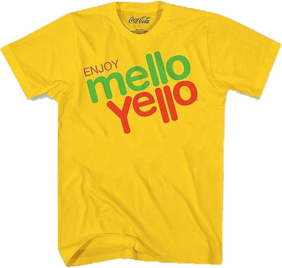 Enjoy Mello Yello Men's Short Sleeve Classic Crewneck