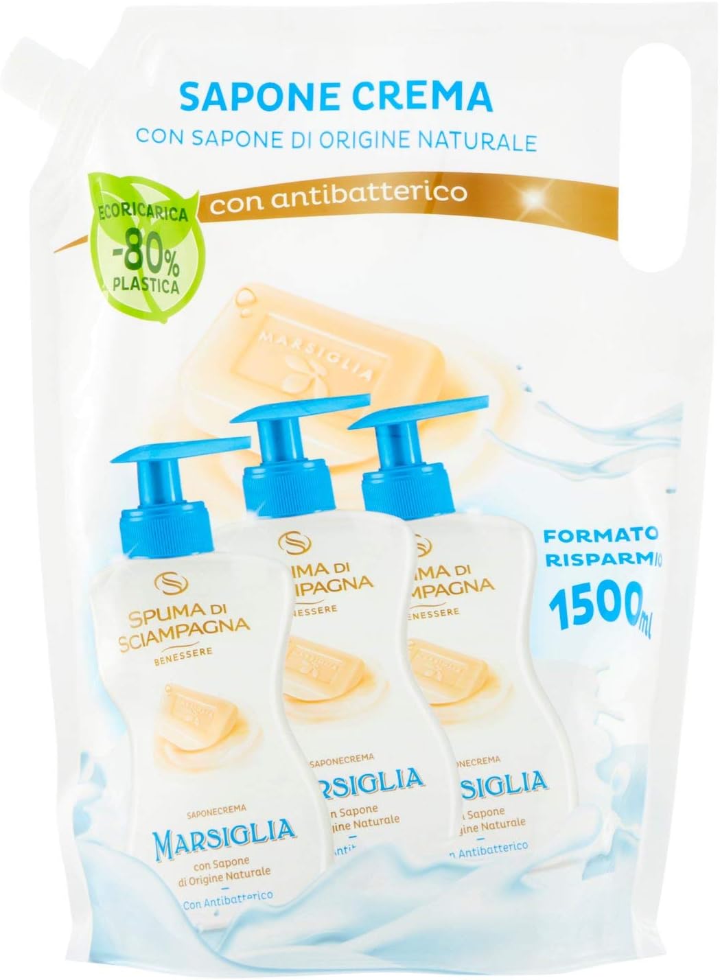 ecoricarica Liquid Soap Marseille 1.5 L, 1.5 l (Pack of 1)