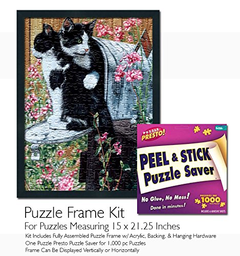 Jigsaw Puzzle Frame Kit - Made To Display Puzzles Measuring 21.25x15 Inches