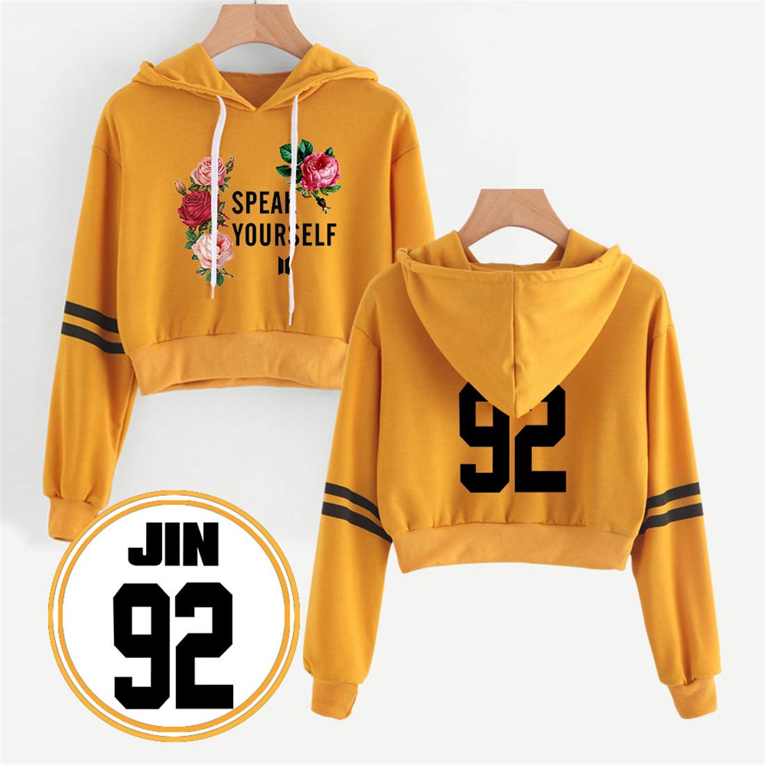 EMILYLE Mujer Speak Yourself Sudadera Cortita Color