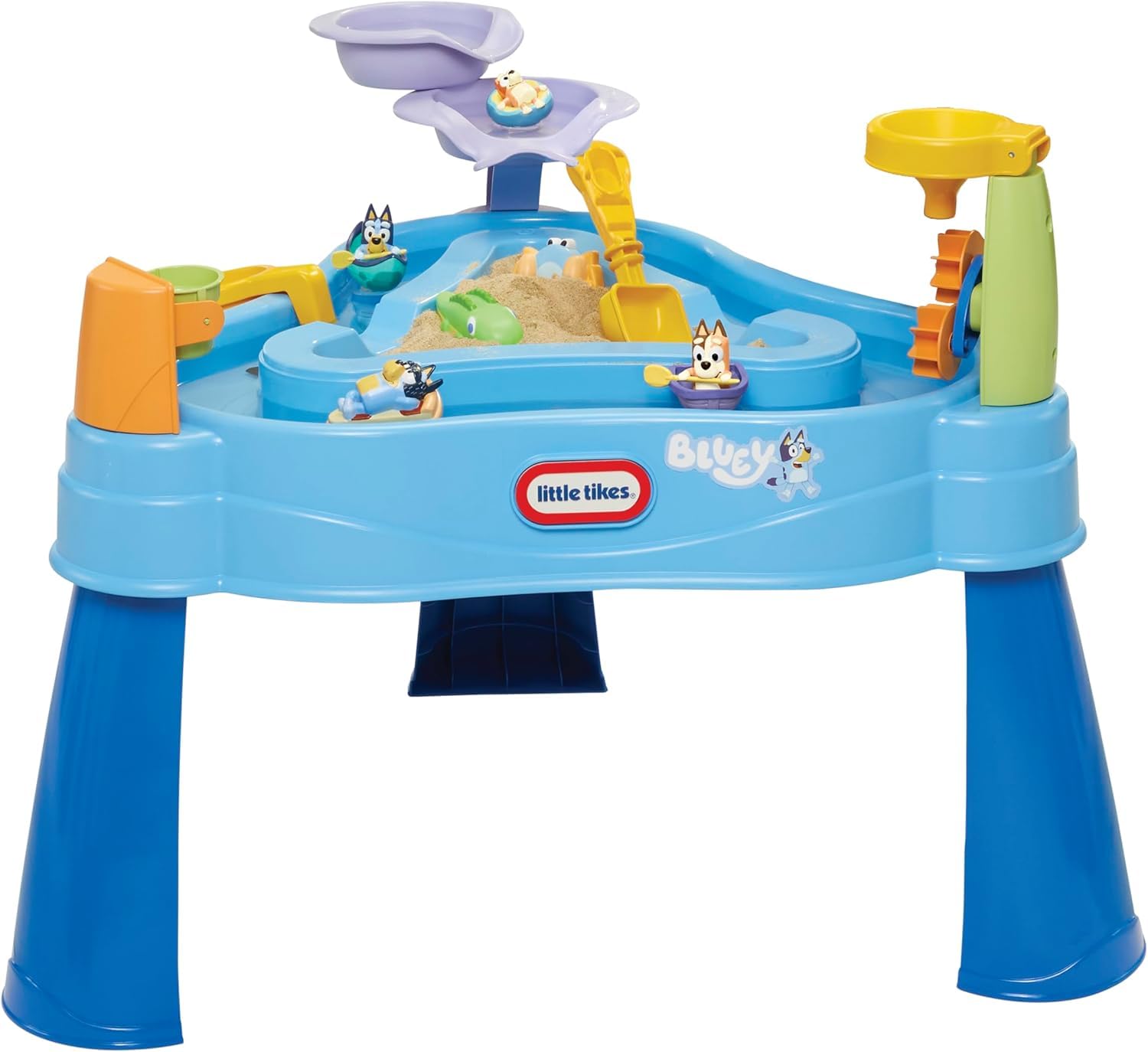 Little Tikes Bluey Splash Water Table with 6 Accessories & Characters Set - Full Set (sqwd)
