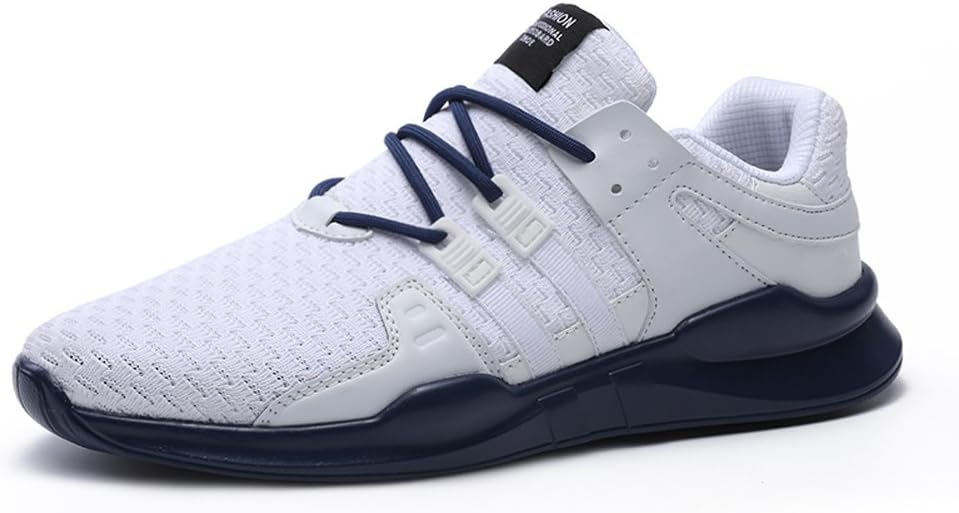QZTHANP Men's Breathable Sports Running Shoes Lace-Up Walking Shoes Gym Athletic Sneakers Lightweight Casual Shoes for Men