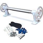 SWIMLINE HYDROTOOLS Essential 52000 Above Ground Pool Solar Reel System | Durable, Non-Corrosive - Socket Mountable, With Straps &amp; Hardware, Easy Cranking, Tube Kit Not Included