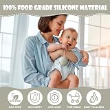 Aolso Silicone Pacifier Holder Case Grey, Baby Soother Pod Travel view 4