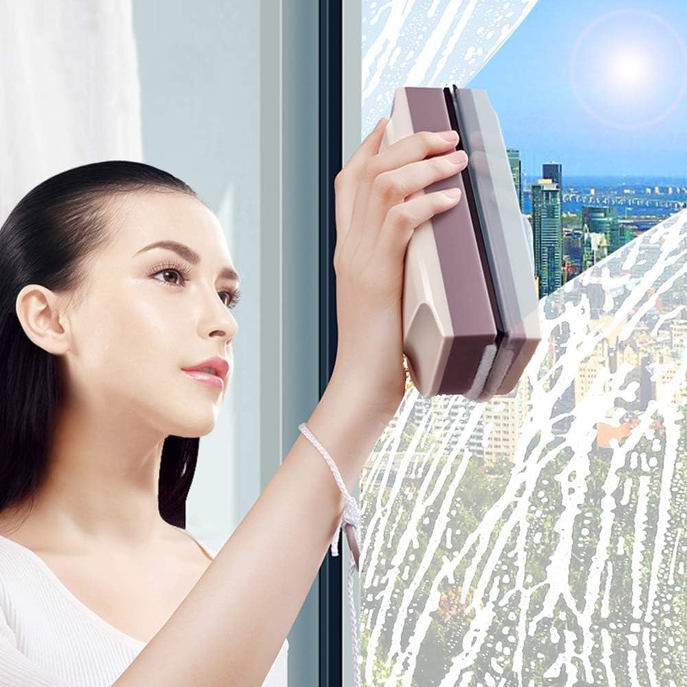 Magnetic Window Washer Scraper Glider, for Double Glazing Up to 3-28 mm Thickness - Magnetic Cleaner Magnetic Cleaner
