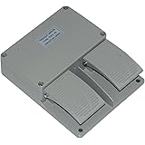 YDT1-16 380VAC 10A Dual Foot Switch Pedal Two Pedal Board Foot Operated Pedal Controller Power Switch Momentary Action Pushbu