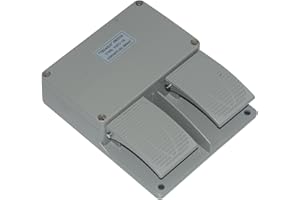 YESHINE YDT1-16 380VAC 10A Dual Foot Switch Pedal Two Pedal Board Foot Operated Pedal Controller Power Switch Momentary Action Pushbutton Switch, Dual Switch Foot Pedal