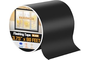 Feifeiya Window Flashing Tape 3.75 Inch x 90 ft Acrylic Adhesive UV Resistant Flashing Tape Waterproof, Self Adhesive & Self Sealing for Window and Door Frames