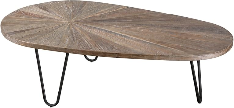 Amazon Com Uttermost Leveni Wooden Coffee Table Brown And Black Jim Parsons Furniture Decor