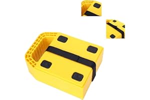 Homeon Wheels RV Jack Pads Camper Chock Blocks Trailer Leveling Jack Stabilizer Help Prevent Jacks from Sinking, 6.85" x 6.85" (4 Pack)