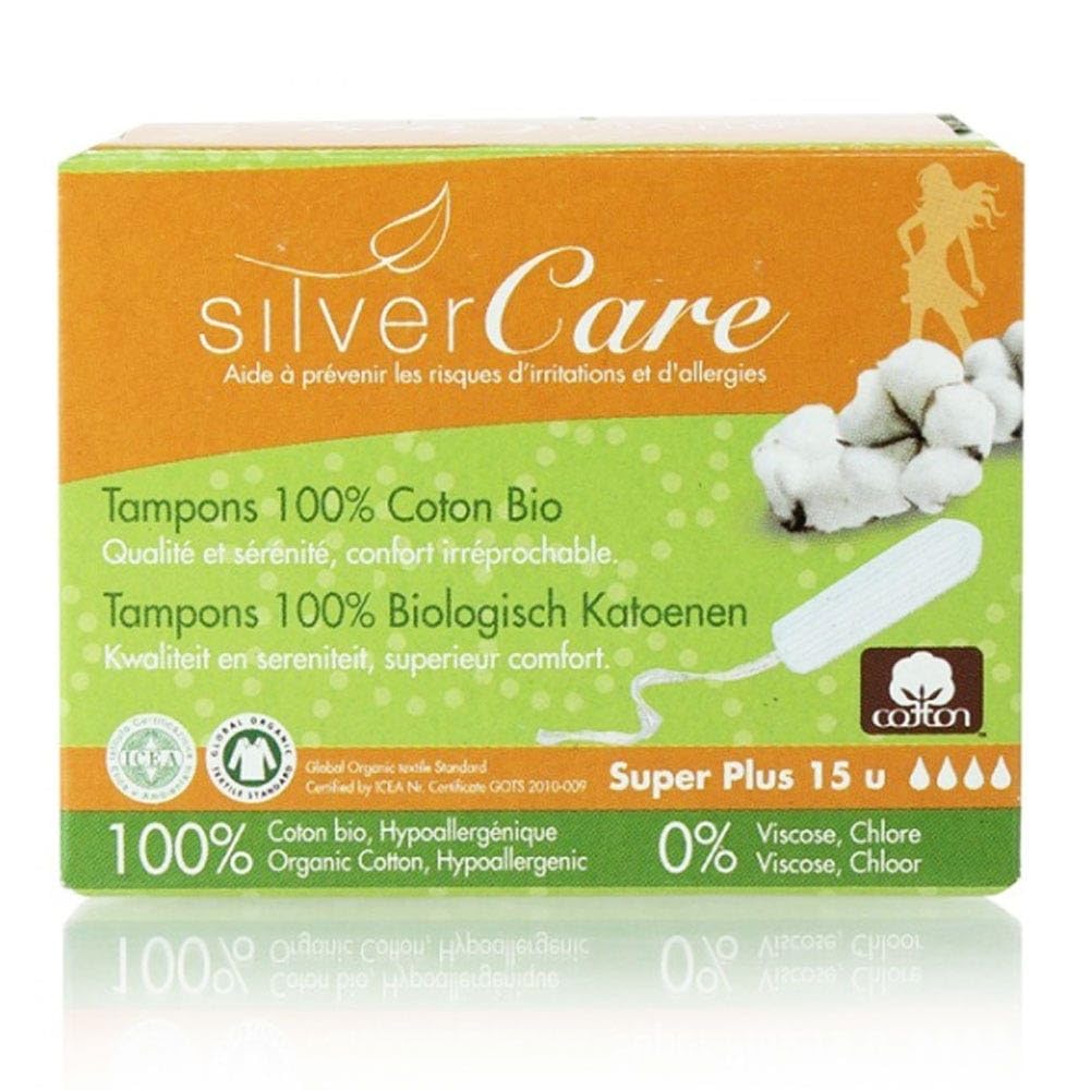 Silvercare Super Plus Stamp without Applicator 100% Organic Cotton