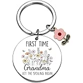 New Grandma Gifts First Time 2026 Promoted to Grandma 2026 keychain Gifts from Grandkids Christmas Mothers Day Present Ideas