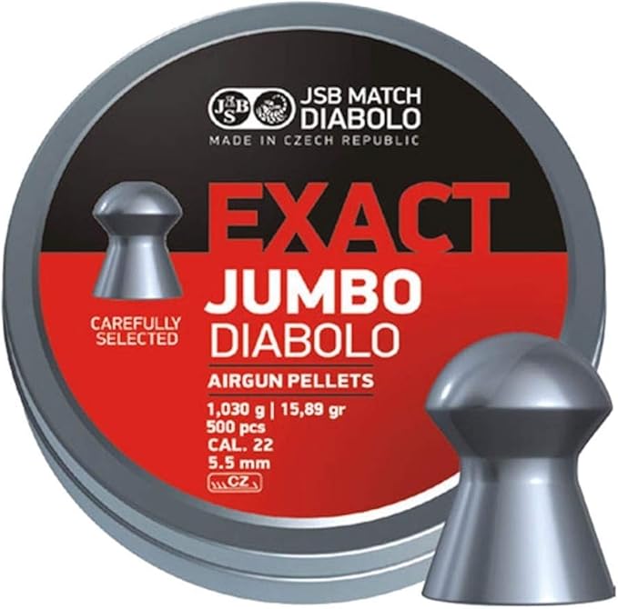 JSB .22 5.52 mm Exact Jumbo Diablo Air Gun Pellets 500 Tin Amazon.co.uk Sports & Outdoors