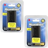 MaximalPower DB DB SON F550 X2  Maximalpower Replacement Battery for Sony Camera Select Models, Pack of 2
