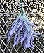 4Pcs Artificial Flocked Lavender Bouquet in Purple Flowers Arrangements Bridal Home DIY Floor Garden Office Wedding Decor