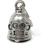 Bravo Bells Brass Knuckles Bell - Biker Ride Bell Accessory or Key Chain for Good Luck on the Road - Made in the USA