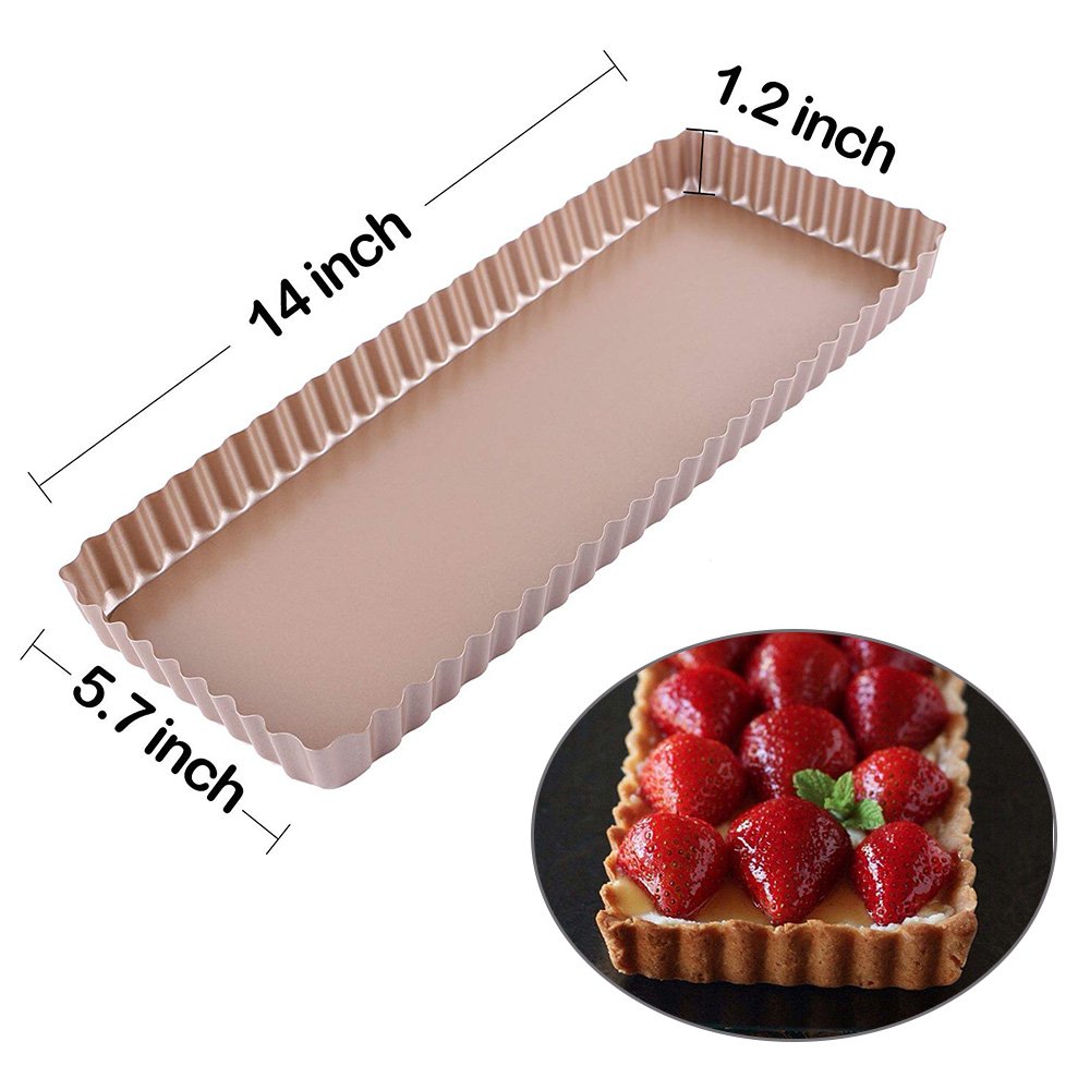 ake Tart Pans with Removable Bottom Pie Pan Quiche Pan Gastrocoach