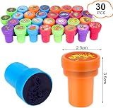 OSDUE 30PCS Self-Inking Stamps for Kids Arts Crafts Party Favors Animal Patterns view 2