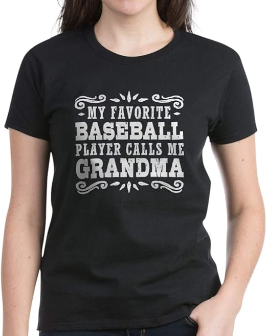 CafePress Baseball Grandma Women's Classic T Cotton TShirt