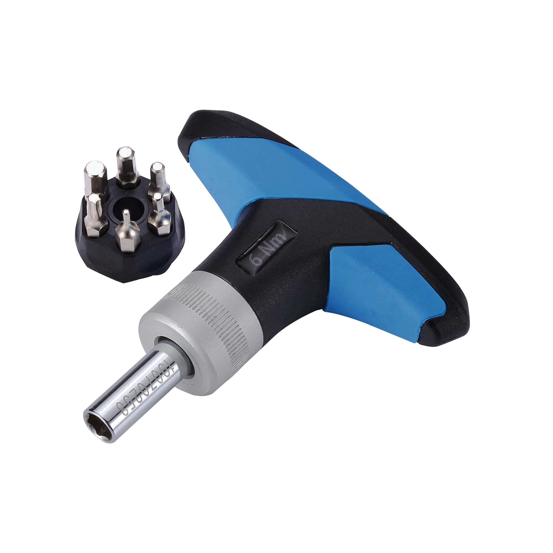 BBB Cycling Bike Torque Wrench Spanner I 5 Hex Key Set Mini Torque Wrench I T25 Torx Hand Tool I TorqueFix BTL-119, Black/Blue