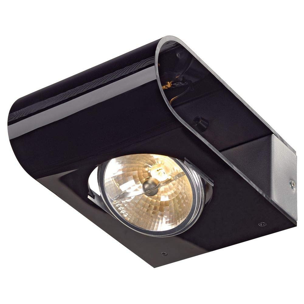 SLV RETROSIX Wall Wall-Mounted Light/Wall Lighting Indoor, Surface-Mounted Light, Wall-Mounted Light, Ceiling Spotlight / G53 50W Black
