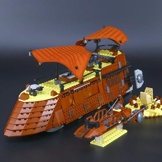 Modbrix 05090 Jabba Barge Khetanna Schiff, Konstruktionsspielzeug Baukasten, 821 Bausteine