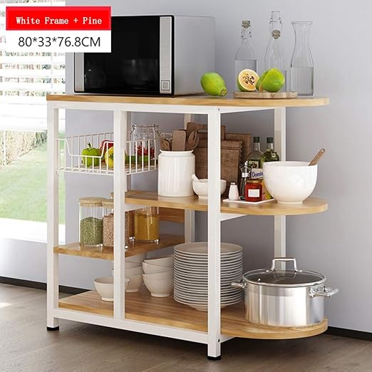 Estante de almacenamiento de cocina de 3 niveles Horno de ...