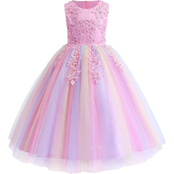 Pettigirl Girls Pink Princess Costume - Kids' Halloween & Dress-Up Outfit With Gold Detail & Soft Skirt - View #11