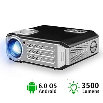 Proyector Android Led 3500 Lúmenes Smart WiFi Proyector Video Hdmi ...