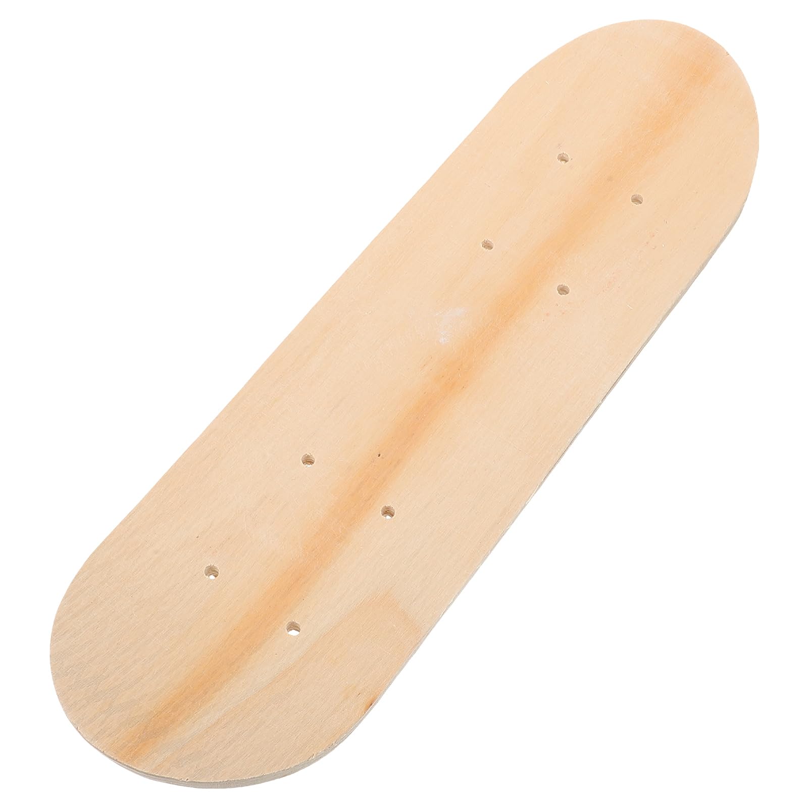 Photo 1 of Toyvian DIY Blank Skateboard Deck for Kids - 7-Layer Maple Wood, Double-Sided Graffiti Board, 16.9 X 5.11 Inch, Ideal for Painting and Creativity