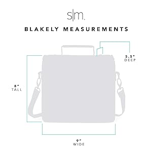 simple modern 4l blakely lunch bolsa for women & men