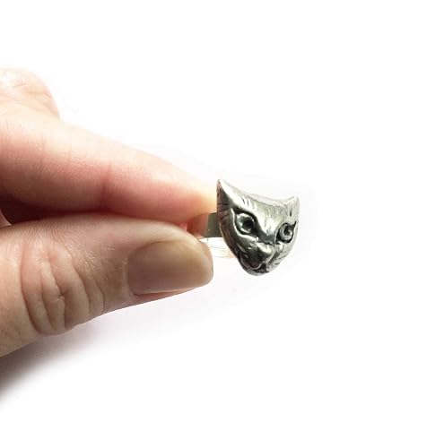 cat face ring
