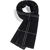 silk seduction Men Winter Scarf Soft Warm Long Cashmere Feel Scarves