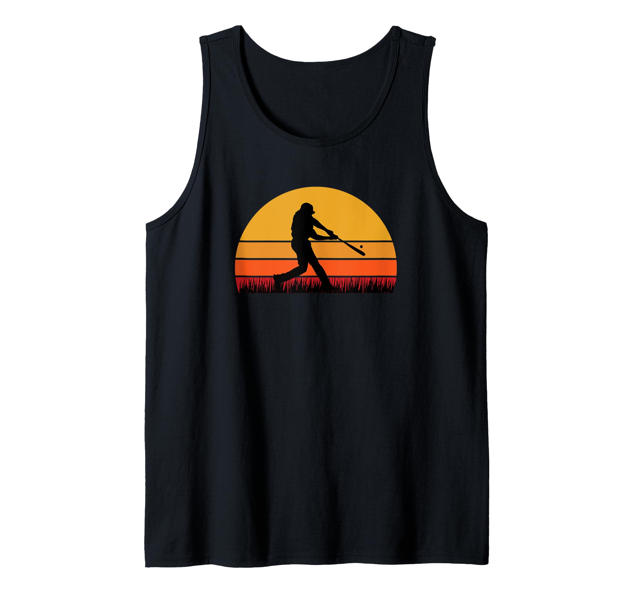 Baseball Beisbol Batter HR Home Run Hit Ball Bat Player Tank Top