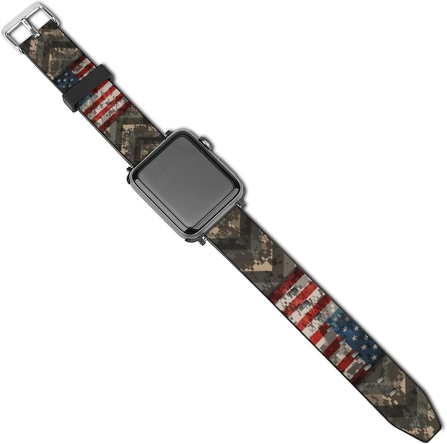 Compatible with Apple Watch Band Watch Strap Digital camo patriotic