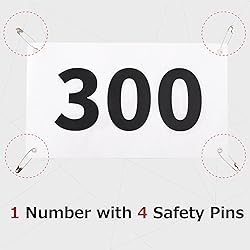 Azarxis Running Bib Competitor Numbers with Safety