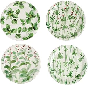 Vietri Erbe Assorted Salad Plates - Set of 4