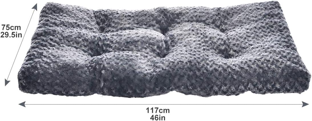 Basics Pet Dog Bed Pad, 46 x 29 x 4 Inch, Grey Swirl : Pet Supplies
