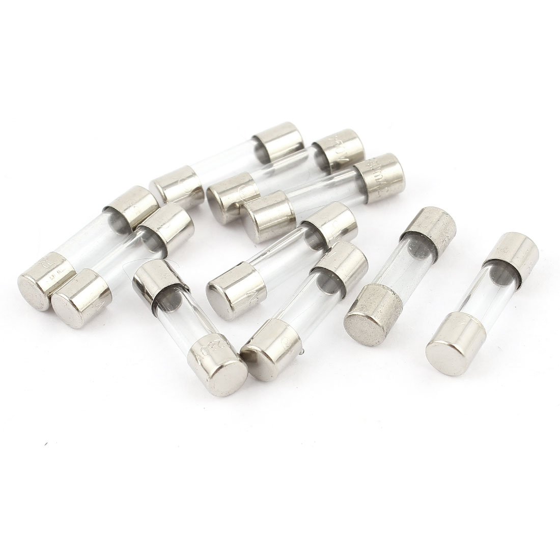 sourcing map 10 Pcs Fast Quick Blow Glass Fuse 5x20mm 250V 80mA 0.08A