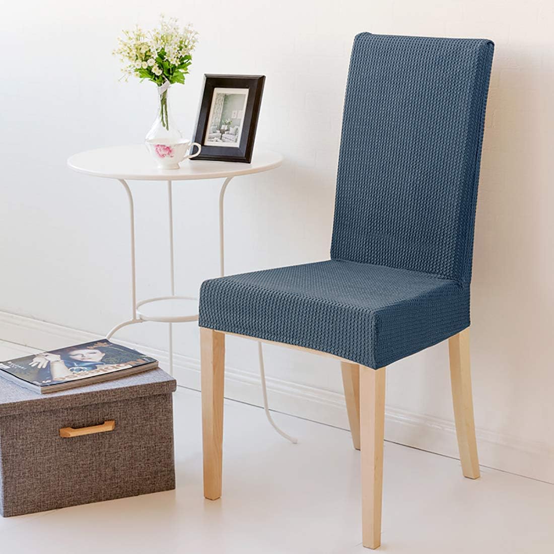 LANSHENG Fundas de sillasde Comedor Elásticas y Modernas, Extraíbles y