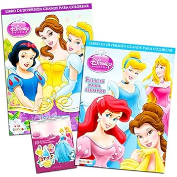 Amazon.com: Disney Princess Coloring Book Pack with ...