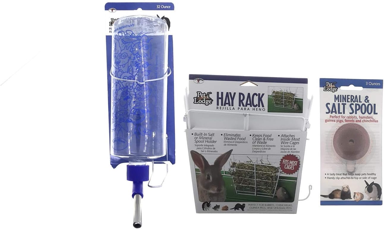 Amazon Com Rabbit Pet Supplies Kit Grass Frame Hay Feeder