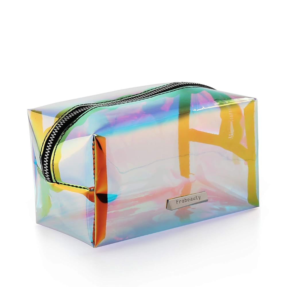 Holographic Makeup Bag Iridescent Cosmetic Bag Triangle Hologram aooty