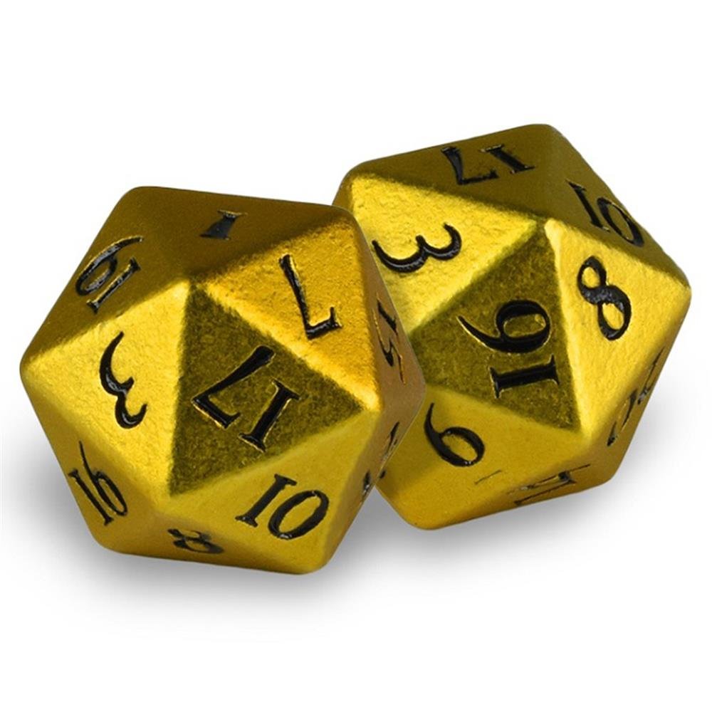 Ultra Pro Heavy Metal D20 Dice - Bumblebee