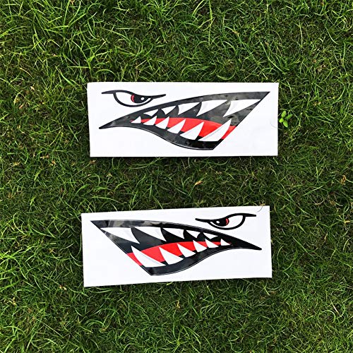 TENSPAL Shark Teeth Mouth Decals Sticker Kayak Boat Fishing Canoe