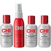 CHI Infra The Essentials Kit, Includes Infra Shampoo, 44 Iron Guard, Treatment & Silk Infusion, Sulfate, Paraben, & Cruelty-Free, 2 Oz (4 Products)